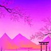 Purple Mountain Diamond Painting