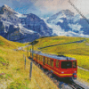 Railway Train In Alps Diamond Painting