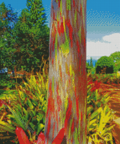 Rainbow Eucalyptus Tree Diamond Painting