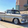 Silver 64 Chevy Stepside Truck Diamond Painting