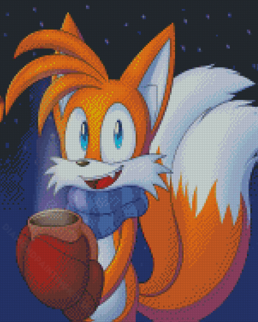 Sonic The Hedgehog Miles Prower Diamond Painting