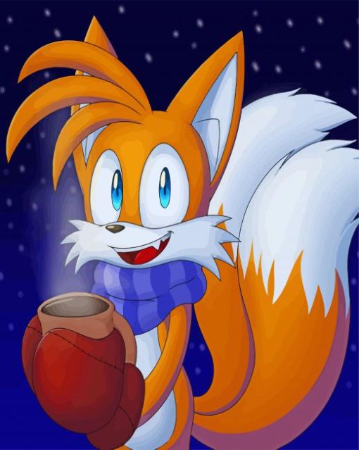 Sonic The Hedgehog Miles Prower Diamond Painting