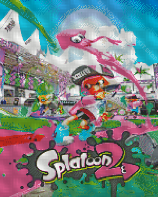 Splatoon 2 Poster Diamond Painting