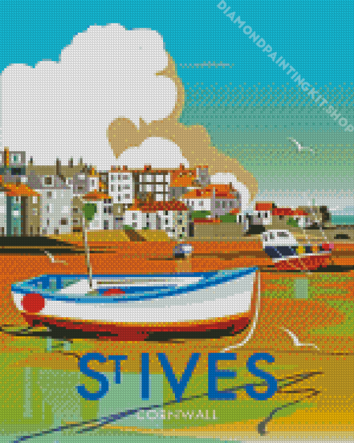 St Ives Bay Poster Diamond Painting