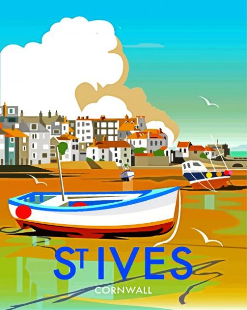 St Ives Bay Poster Diamond Painting