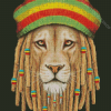 The Lion With Dreadlocks Diamond Painting