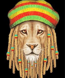 The Lion With Dreadlocks Diamond Painting