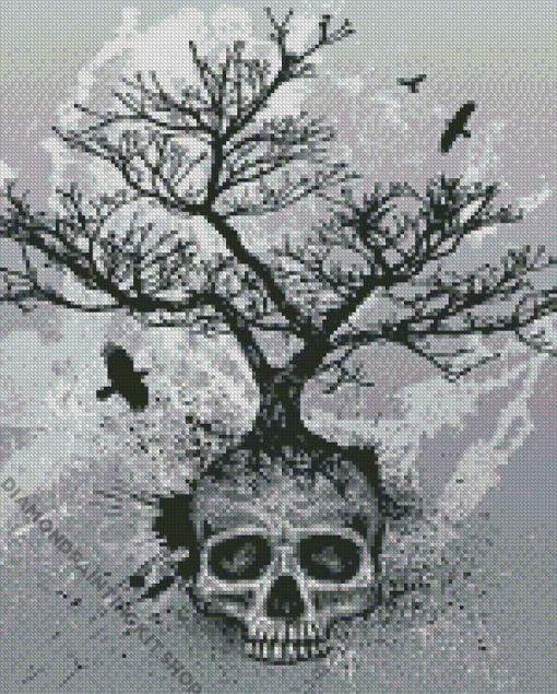 The Skull Tree Diamond Painting