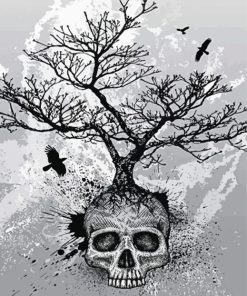 The Skull Tree Diamond Painting