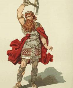 Thunor Anglo Saxon God By Carl Emil Doepler Diamond Painting