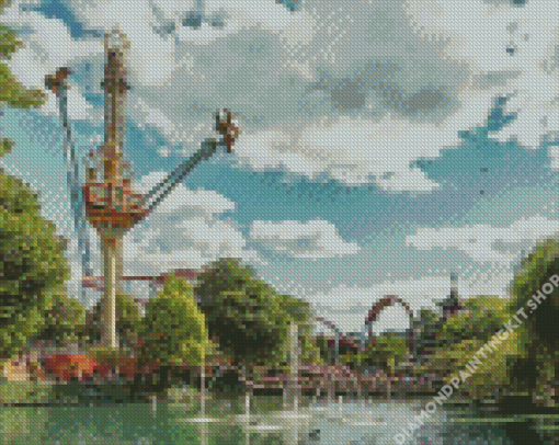 Tivoli Gardens Park Diamond Painting