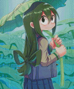 Tsuyu Asui Anime Character Diamond Painting