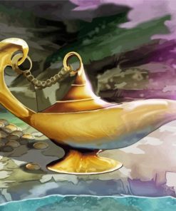 Aesthetic Genie Lamp Diamond Painting