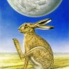 Aesthetic Moon Gazing Hare Diamond Painting