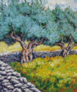 Aesthetic Olive Tree Diamond Painting