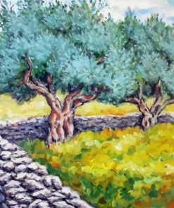 Aesthetic Olive Tree Diamond Painting