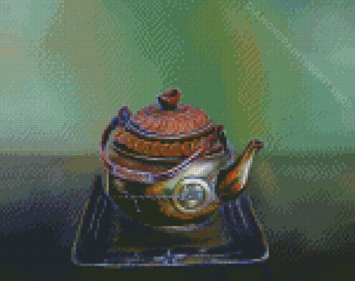 Aesthetic Tea Pot Art Diamond Painting