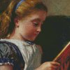 Aesthetic Girl Reading Diamond Painting