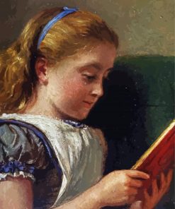 Aesthetic Girl Reading Diamond Painting