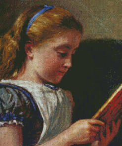 Aesthetic Girl Reading Diamond Painting