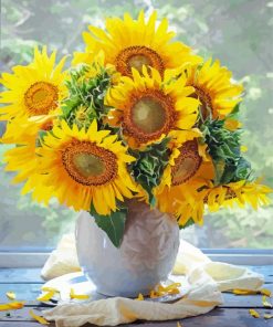 Aesthetic Sunflower Vase Diamond Painting