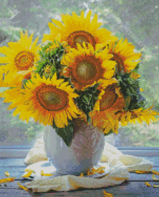 Aesthetic Sunflower Vase Diamond Painting