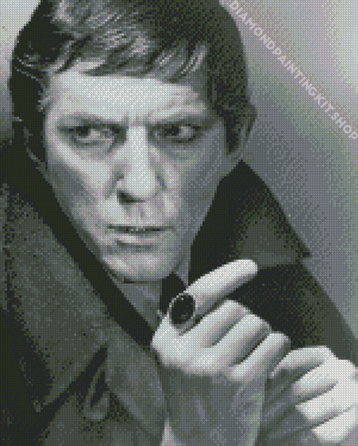 Black And White Jonathan Frid Diamond Painting