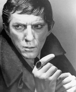 Black And White Jonathan Frid Diamond Painting