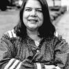 Black And White Wilma Mankiller Diamond Painting