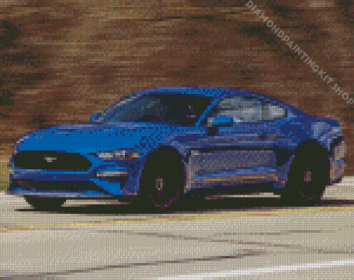 Blue 2018 GT Mustang Diamond Painting