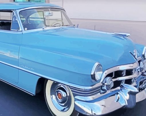 Blue Classic 1950s Cadillac Diamond Painting