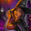 Cute Halloween Witch Diamond Painting