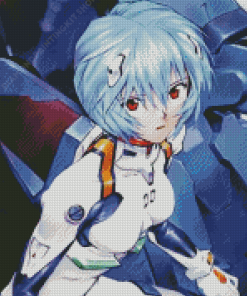 Cute Rei Ayanami Diamond Painting