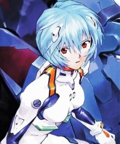 Cute Rei Ayanami Diamond Painting