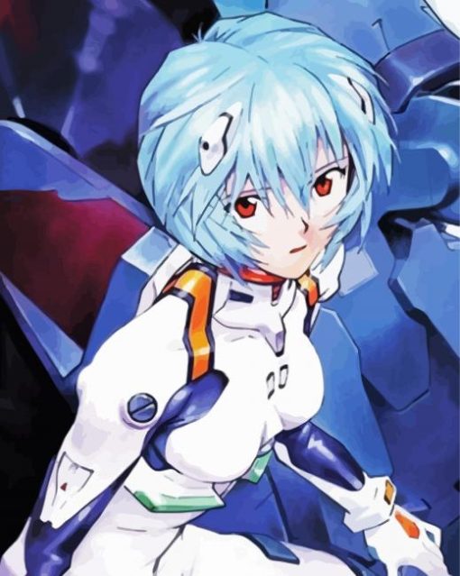 Cute Rei Ayanami Diamond Painting