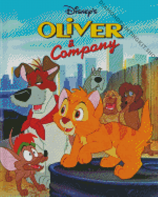 Disney Oliver And Company Diamond Painting