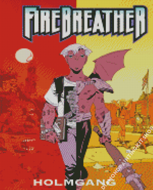 Firebreather Comic Poster Diamond Painting