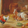 Goats Chickens Diamond Painting