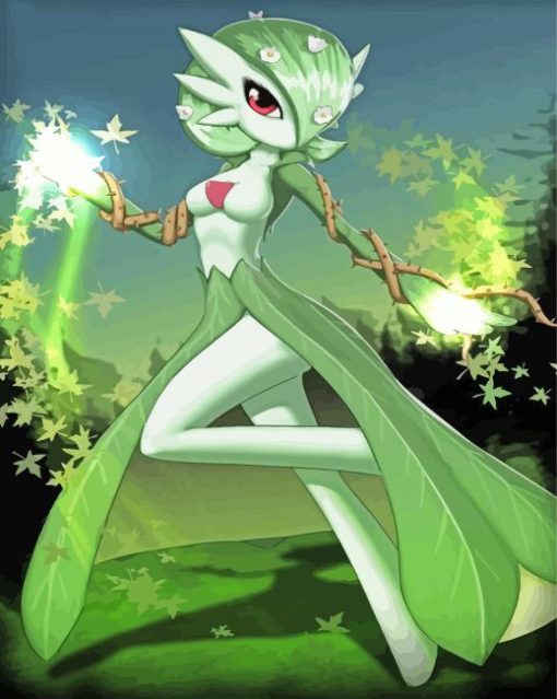 Green Gardevoir Diamond Painting