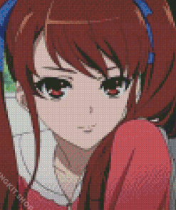 Izumi Pigtails Anime Girl Diamond Painting