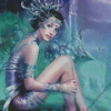 Lonely Fantasy Girl Diamond Painting