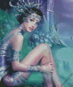 Lonely Fantasy Girl Diamond Painting