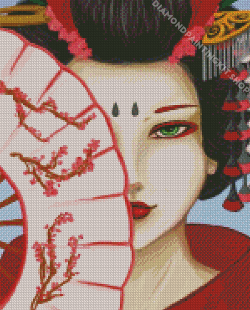 Modern Japanese Geisha Diamond Painting