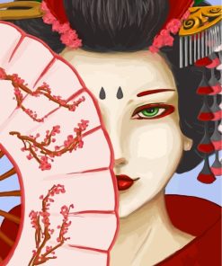 Modern Japanese Geisha Diamond Painting