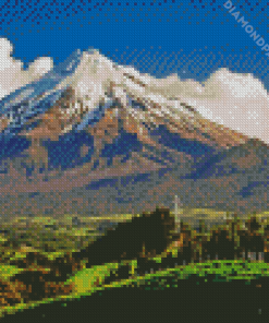 Mount Taranaki Landscape Diamond Painting