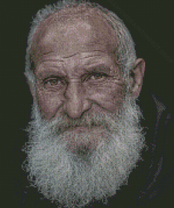 Old Man Face Diamond Painting