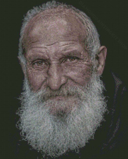 Old Man Face Diamond Painting