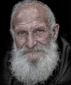 Old Man Face Diamond Painting