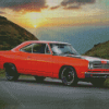 Orange 69 Roadrunner Diamond Painting