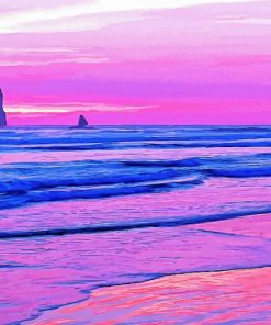 Oregon Coast Sunset Diamond Painting